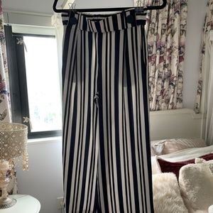 Zara Striped Silk Pants